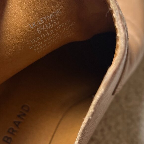 Lucky Brand *LK-Leymon LEATHER Bootie* Latte | GUC | Size 6.5 | Ankle Boot - Picture 12 of 13